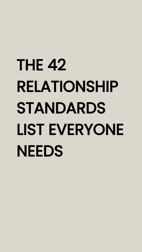 Establishing relationship standards is crucial for a strong and healthy partnership. It's about setting the bar high and not settling for less than you deserve. Don't let doubts cloud your judgment - prioritize what truly matters to you in a relationship. Your standards matter, so embrace them confidently to build a fulfilling connection based on mutual respect and understanding. You deserve nothing less than love that lifts you up and empowers you every day. Relationship Requirements List, Wants In A Relationship List, Most Important Things In A Relationship, Partner Quality List, Relationship Pros And Cons List, Relationship Rules Respect, Qualities Of A Good Partner, What Do You Look For In A Relationship, Asking For What You Need In A Relationship