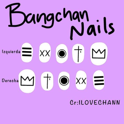 Skzoo Nail Design, Bangchan Nail Art, K-pop Nail Ideas, Straykids Nail Ideas, Skz Nail Art Ideas, Skz Nail Art Design, Straykids Nail Art, Stray Kids Acrylic Nails, Straykids Nails Ideas