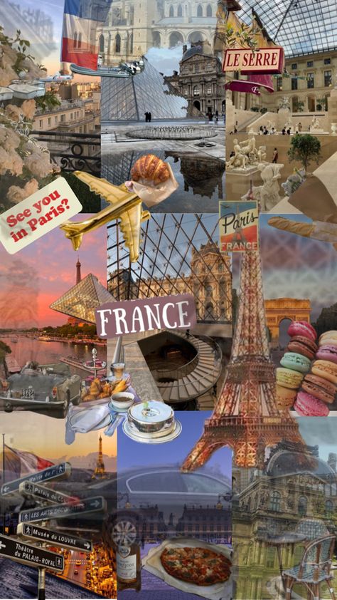 Paris Dream, Travel Collage, France Aesthetic, Holiday Travel Destinations, Cute Summer Wallpapers, Paris Wallpaper, Adventure Travel Explore, Paris Pictures, Dream Travel Destinations