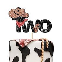 Two Cake Topper, Cowboy Birthday Cakes, Birthday Cake Decor, 2nd Birthday Cake, Cowboy Cakes, Rodeo Birthday Parties, Western Birthday Party, Farm Themed Birthday Party, Brown Glitter