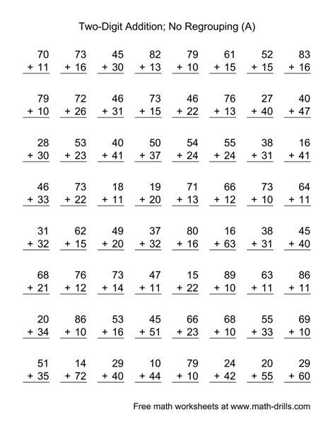 Using Double Digit Addition With Regrouping Worksheet Pack Addition Two Digits Worksheet, Double Addition Worksheet, Adding Double Digits, Double Digit Math, Double Digit Addition Worksheets, 3 Digit Addition Worksheets, Adding With Regrouping, Double Digit Addition With Regrouping, Addition No Regrouping