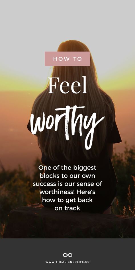 How To Feel Worthy - Your worthiness levels affects your ability to attract new things into your life! Do you need to work on your worthiness? This post gives you some practical ideas about how to feel worthy again Instructional Planning, Work Advice, How To Believe, Further Education, Wealth Affirmations, You're Not Alone, Wellness Blog, Money Affirmations, Human Design