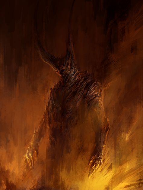 More Work from One of My Favorite Horror Artists - Eldritch Horror, Danse Macabre, Macabre Art, In Flames, Demon Art, Fantasy Places, Scary Art, Creepy Art, Angels And Demons