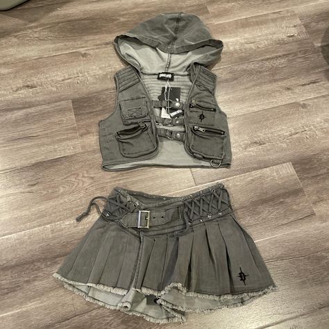 ‼️UPDATE: TOP IS SOLD, SKIRT IS STILL AVAILABLE FOR... - Depop Fest Outfits, Mode Inspo, 가을 패션, Rave Outfits, Edgy Outfits, Mode Vintage, Stage Outfits, Lookbook Outfits, Dream Clothes