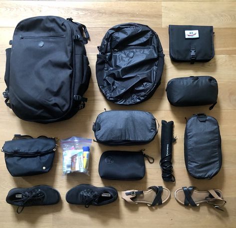 Long Term Travel Packing, Travel Backpack Essentials, Minimal Packing, Minimalist Packing, Travel Packing List, Travel Toothpaste, Minimal Travel, Backpack Organization, Long Term Travel