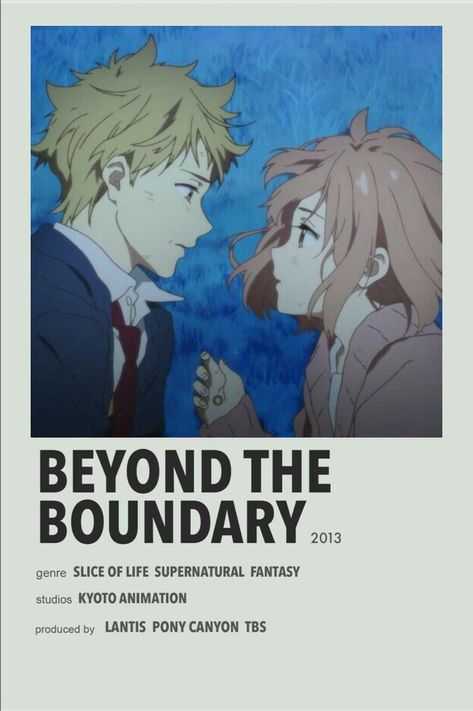 Beyond The Boundary Wallpapers, Anime Ideas To Watch, Anime Recomendation, Anime Recs, Minimalist Anime, Beyond The Boundary, Best Romance Anime, Japanese Animated Movies, Anime Suggestions