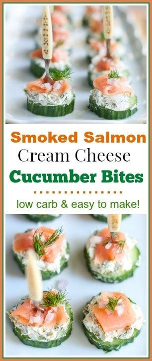 These cute little Smoked Salmon Cream Cheese Cucumber Bites make the perfect finger food for a party! They are low carb and easy to make. Smoked Salmon And Cream Cheese Cucumber Bites, Smoked Salmon Cucumber Appetizer, Cucumber And Salmon Appetizer, Cucumber Party Food, Salmon And Cucumber Bites, Smoked Salmon Appetizer Bites, Cucumber Cream Cheese Snack, Salmon Snack Ideas, Smoked Salmon And Cream Cheese Recipes