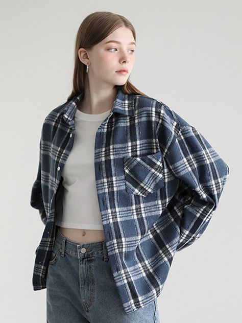 Editor's NotesAVANDRESS' oversized wool checkered shirt with a soft texture and unique vibe of AVANDRESS. The blazer is comfortable and perfect for women for both casual and formal outfits.- Oversized wool checkered shirt- Has a classic checkered pattern- Has a minimal and vintage design- Has a natural dropped shoulder- Creates a relaxed, oversized silhouette Measurements (inch)- Shoulder: 23.6 inch- Chest: 25 inch- Sleeve: 22 inch- Length (front/back): 27.2/32.3 inch*Model info: height 69.3 / bust 32.6 / waist 23 / hip 34 inchComposition & Care- 90% Polyester, 10% Wool- Dry cleaning recommended Designer- by AVANDRESS Checkered Shirt Outfit Women, Checkered Shirt Outfit, Plaid Blazer Outfit, Checkered Outfit, Blazer Outfits Casual, Formal Outfits, Checkered Shirt, Blazer Outfits, Plaid Blazer