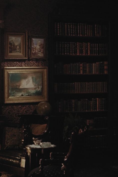 new york late 19th century dark academia bookcase old paintings Academia Painting, Old Painting Aesthetic Dark, Dark Academia Painting Aesthetic, Old Paintings Aesthetic Dark, Dark Academia Environment, Dark Academia Painting, 19th Century Aesthetic, Dark Academia Aesthetic Oil Painting, Dark Academia Landscape Painting