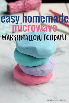 Microwave Marshmallow, Marshmallow Fondant Recipe, Homemade Fondant, Homemade Marshmallow, How To Make Marshmallows, Fondant Recipe, Marshmallow Fondant, Homemade Marshmallows, Creative Cake Decorating