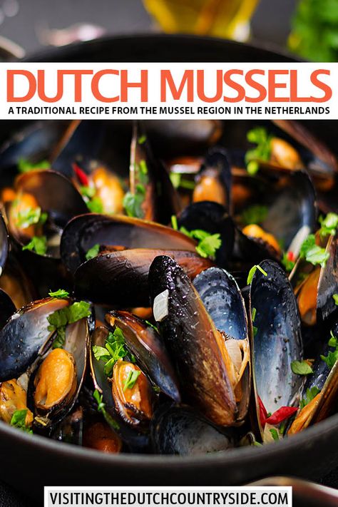 Want to eat mussels for lunch or dinner? This steamed and baked mussels recipe is perfect to enjoy the authentic & traditional taste of Dutch mussels from the Zeeland province. This is the best mussels recipe and this mussels recipe is easy to make. Some of these mussels ingredients are chilli, which makes a perfect mussels recipes. I hope you enjoy this steamed mussels recipe, as well as cooking mussels recipes for this fresh mussels recipe, which is also a healthy mussels recipe. Chilli Mussels Recipes, Best Mussels Recipe, Chilli Mussels, Baked Mussels, Cooking Mussels, Celery Recipes, Steamed Mussels, Mussels Recipe, Sauerkraut Recipes