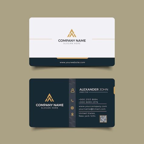 Business Card Design Black, Elegant Business Cards Design, Business Card Set, Corporate Business Card Design, Company Business Cards, Make Business Cards, Business Cards Layout, Stylish Business Cards, Premium Business Cards