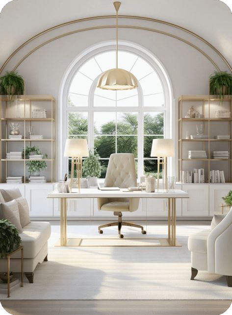 [CommissionsEarned] 26 Most Popular Luxury Modern Office Design Tips You Have To See This Summer #luxurymodernofficedesign Luxury Home Office, Dreamy Living Room, Elegant Home Office, Bathroom Aesthetics, Pretty Office, Classy Office, Home Backyard, Feminine Home Offices, Contemporary Office Chairs