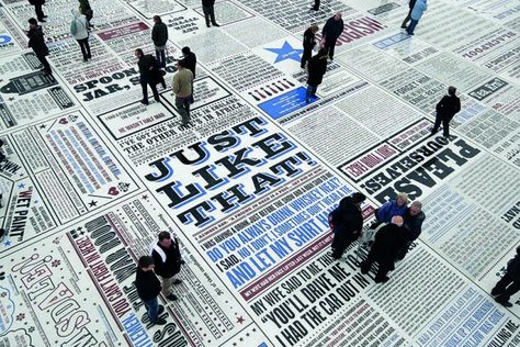 Why Not Associates thirty years of creativity is celebrated | Typeroom.eu Newspaper Art, Creative Review, Royal College Of Art, Environmental Design, Blackpool, New Carpet, Environmental Graphics, Experiential, Public Art