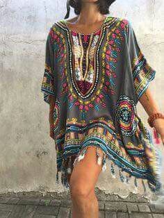 ☮ American Hippie Bohéme Boho Style ☮ Gift Stores, Beach Poncho, Boho Poncho, Estilo Hippy, Mode Hippie, Bohemian Dresses, Beach Festival, Estilo Hippie, Summer Kimono