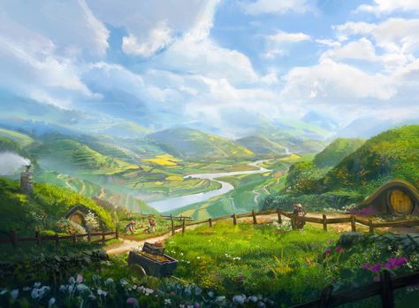 Mtg Lord Of The Rings Art, Nature, Mtg Lord Of The Rings, Middle Earth Landscape, Lord Of The Rings Art, Rings Wallpaper, Magic Artwork, Dm Tools, Earth 3d