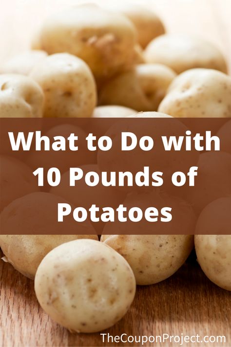 Use these three simple recipes to help you figure out what to do with 10 pounds of potatoes. Freeze Ahead Meals, Frozen Potatoes, Homemade Pantry, Just Bake, Potato Side Dishes, How To Cook Potatoes, Batch Cooking, Simple Recipes, Food Stuff