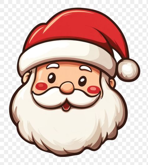 Cute Christmas Clipart Free Printable, Santa Claus Face Drawing, Mrs Claus Illustration, Cute Santa Drawing, Christmas Sticker Ideas, Christmas Stickers Png, Christmas Images Clipart, Cute Christmas Clipart, Xmas Background