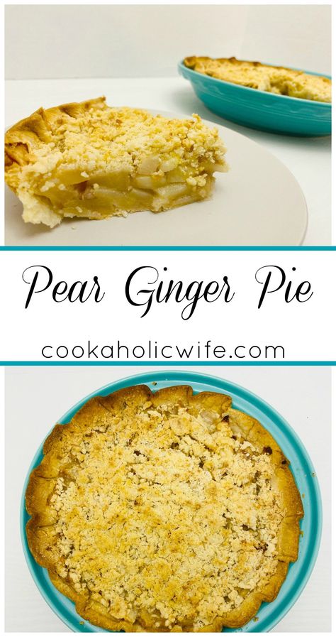 Apple Pear Recipes, Pear Pie Filling, Streusel Pie, Pear Varieties, Ginger Pear, Plum Pie, Lemon Meringue Tart, Pear Pie, Pear Ginger