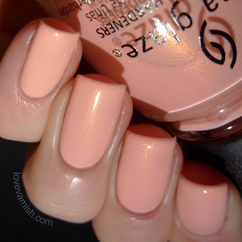 China Glaze - Road Trip 2015 Pack Lightly Light Peach Nails, Spring Pedicure Ideas Toenails, Spring Pedicure Ideas, Spring Pedicure, Pedicure Ideas, Peach Nails, Colorful Nail Designs, I Love Nails, Halloween Nail Art