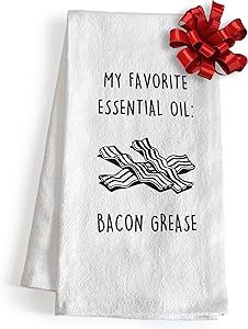 My Favorite Essential Oil: Bacon Grease Towel 18x24 Inch Funny Kitchen Towel Saying, Kitchen Funny Dish Towel, Funny Saying Kitchen Towel, Funny Dish Towel Saying, Funny Tea Towel, Funny Hand Towel Wine Theme Kitchen, Tea Towels Diy, Funny Tea Towels, Wine Kitchen, Dog Kitchen, Flour Sack Dish Towels, Funny Kitchen, Bacon Grease, Kitchen Dish Towel