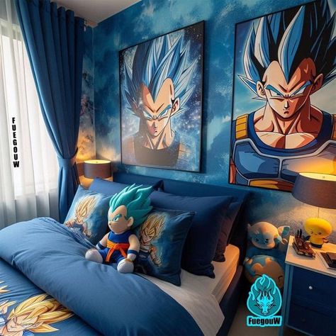 Dragon Ball Collectors | A Bedroom for a Prince | Facebook Dragon Ball Decor, Butterfly Birthday Party Decorations, Ideas Cuarto, Boys Game Room, Amazing Bedroom Designs, Cool Room Designs, Deco Bedroom, Room Upgrade, A Prince