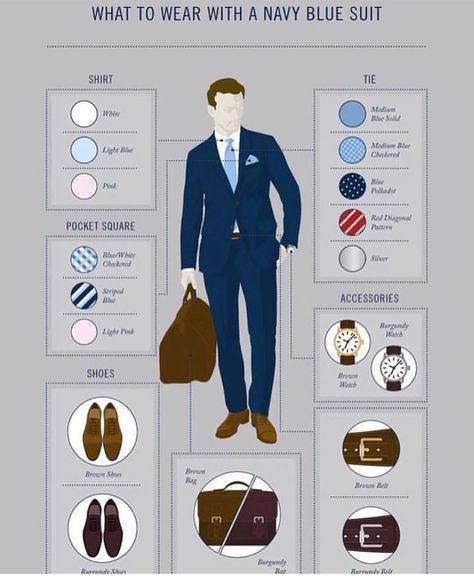 MEN'S FASHION on Instagram: “How to rock a navy suit and what to wear with it ! - - Follow us for more @mensfashio.n - Shop lates ties and bow ties, link in our bio” Blue Suit Tie, Navy Blue Suit Men, Pink Pocket Square, Suit Combinations, Blue Suit Men, Suits Men Business, Navy Blue Suit, Suits Men, Navy Suit