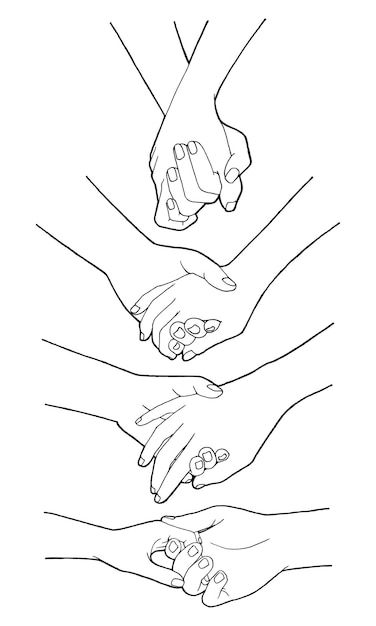 Hand Holding Sketch, Hands Holding Illustration, Holding Hands Illustration, Human Outline, Sketch People, Lovers Hands, Human Sketch, Illustration Human, Window Crafts