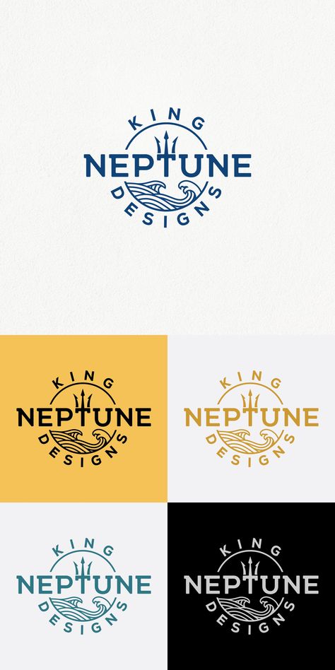 Neptune Trident Tattoo, King Neptune, Nautilus Logo Design, Poseidon Logo, Neptune Symbol, Neptunes Trident, Aqua Logo, Sports Brand Logos, Nautical Logo