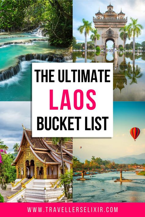 Visiting Laos? This ultimate Laos bucket list gives over 50 unique things to do in Laos. Laos is an amazing country to visit and has so many exciting and interesting things to do. Country To Visit, Interesting Things To Do, Laos Travel, Backpacking Asia, Ao Nang, Vientiane, Luang Prabang, Beautiful Travel Destinations, Countries To Visit