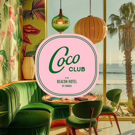 CoCo Club Beach Club Branding, Club Branding, Logo Branding Design, Hotel Logo, Hotel Branding, Restaurant Branding, Branding Logo Design, Luxury Logo, Brand Identity Design