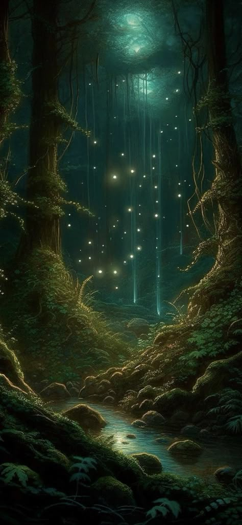 Magic Land Fairyland, Lush Forest Aesthetic, Fairyland Aesthetic, Magical Places Fantasy Fairyland, Magical Forest Wallpaper, Magical Forest Aesthetic, Magic Realms, Magic Land, Download Anime