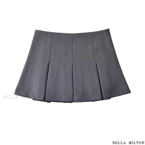 Bellamilton - Academy Pleated Skirt - Solid Color A-line Midi Skirt Skirt For Women, Gray Skirt, Pleated Mini Skirt, Knee Length Skirt, Club Outfits, New Arrival Dress, Types Of Skirts, Skirts For Sale, Sweater Accessories