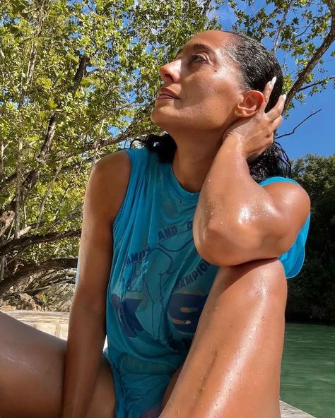 Tracee Ellis Ross, actress, producer of the Hulu series “The Hair Tales,” and the star of the American television show “Black-ish,” posted a series of her vacation photos to Instagram on December 19, 2022, which showed her simple and natural look in a floral string bikini as she enjoyed vacationing in the tropical environment of […] The post American Actress Tracee Ellis Ross Showcases Her Visit to Jamaica appeared first on Jamaicans.com. Jamaican Vacation, Black Ish, Jamaica Vacation, Legendary Singers, Tracee Ellis Ross, December 19, Vacation Photos, People Magazine, Oprah Winfrey