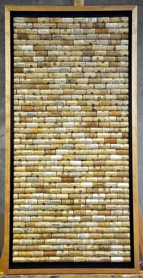 Diy Float Frame, Wine Cork Wall, Wine Cork Wall Decor, Wine Cork Frame, Wine Cork Board, Cork Frame, Cork Board Wall, Gallery Wall Design, Diy Cork