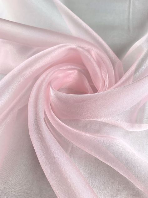 Organza Fabric Dresses, Feminine Fabric, Boutique Wallpaper, Bridal Apparel, Pink Fabrics, Light Pink Fabric, Sulaman Pita, Trendy Scarves, Fabric Board