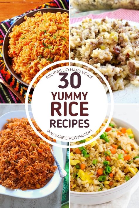 Essen, Super Rice Recipe, Rice Different Ways, One Dish Rice Meals, Delicious Rice Dishes, Recipes To Make With Rice, Rice Ideas For Lunch, No Meat Rice Meals, Rice Dinner Ideas Easy