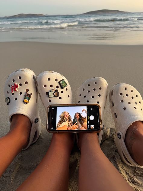 crocing around Crocs Preppy, Stucco Crocs, Crocs Outfit Summer, Crocs Aesthetic Outfit, Charm Crocs, Favourite Aesthetic, Croc Outfits, Crocs Aesthetic, Western Australia Travel