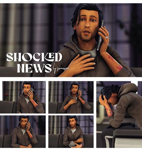 Sims 4 Shocked Pose, Sims 4 Paparazzi Pose, Sims 4 Argument Poses, Sims4 Cc Poses, Sims 4 Comforting Poses, Sims 4 Stories, Sims 4 Black Hair, Shocking News, Sims 4 Gameplay