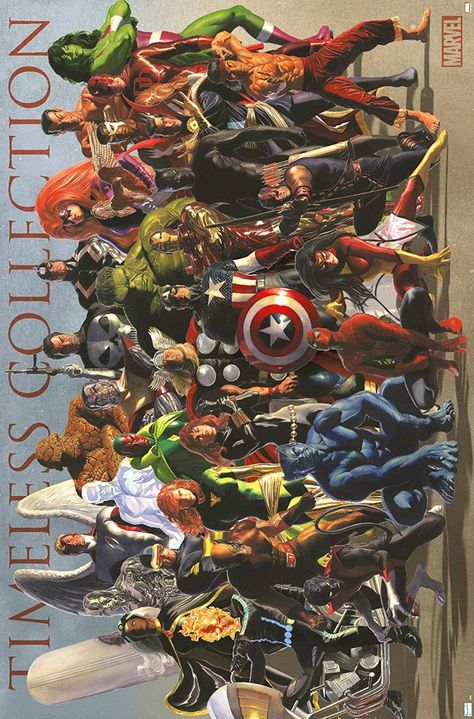 Marvel Comics Heroes, Marvel All Heroes, Alex Ross Comic Art, Alex Ross Marvel, Marvel Tribute, Marvel Universe Art, Superhero Comics Art, Album Artwork Cover Art, Marvel Superheroes Art