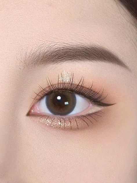 Korea Eye Makeup, Kpop Eye Makeup, Japan Makeup, Doll Eye Makeup, Cute Eye Makeup, Korean Eye Makeup, Natural False Eyelashes, Eye Makeup Pictures, Ethereal Makeup