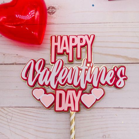 Valentines Cake Toppers Printable, Valentines Cake Topper, Valentines Day Cake Topper, Valentine Topper, Valentines 2025, Valentines Toppers, Valintines Day, Cake Topper Ideas, Diy Cake Topper