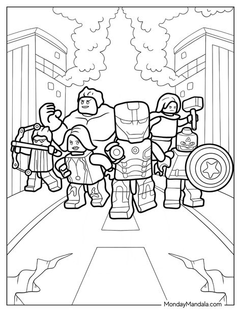 20 Lego Avengers Coloring Pages (Free PDF Printables) Lego Printables, Elsa Coloring, Lego Avengers, Lego Coloring, Elsa Coloring Pages, Avengers Coloring Pages, Lego Coloring Pages, Superhero Coloring Pages, Avengers Coloring