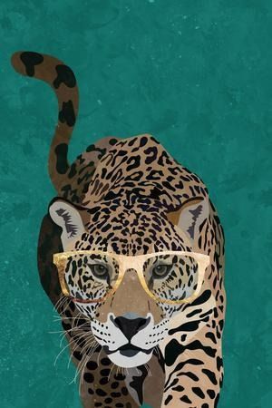 Animal Wall Art: Prints, Paintings & Posters | Art.com Leopard Art Print, Framed Abstract Art, Panther Art, Highland Cow Canvas, Leopard Art, Big Room, Abstract Girl, Animal Instinct, Surreal Collage