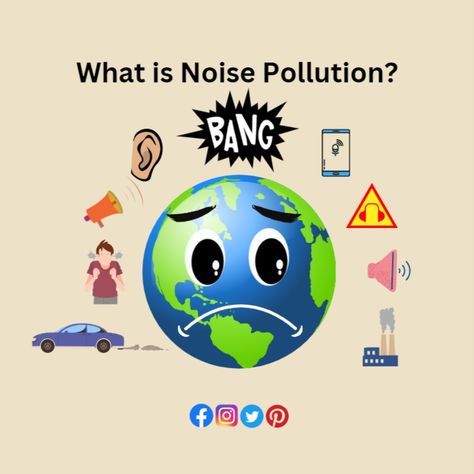 Noise Pollution Poster, Pollution Project, Sound Pollution, Air Pollution Poster, Study Coffee, Essay Tips, Noise Pollution, Hearing Loss, Academic Success