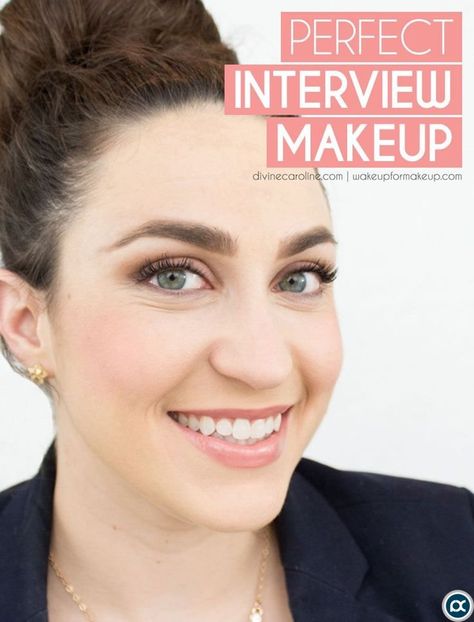 Interview Makeup And Hair, Interview Make Up, Professional Hairstyles For Interview, Hairstyles For Interview, Job Interview Makeup, Interview Makeup, Interview Hairstyles, Party Make-up, Interview Prep