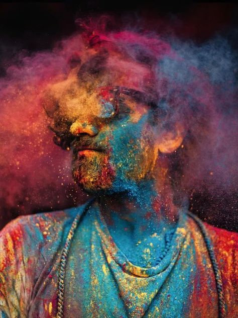 Indian Mural, Holi Photography, Holi Photoshoot, Animation Pics, Holi Festival India, Dreamy Photoshoot, Hippie Things, Holi Hai, Holi Girls