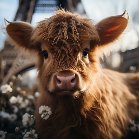 Cow Enthusiast - Bonjour | Facebook Hyland Cows, Cow Photos, Baby Highland Cow, Very Cute Puppies, Fluffy Cows, Cow Pictures, Highland Cows, Highland Cattle