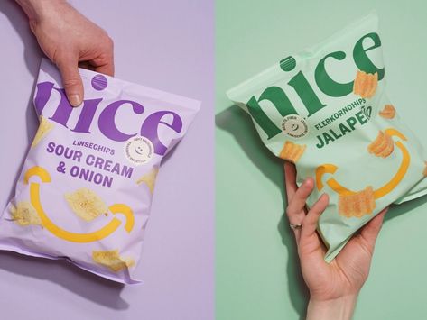 Nice Chips by Opudi on Dribbble Healthy Snack Brands, Best Packaging Design, Popcorn Packaging, Chip Packaging, Packaging Snack, Healthy Chips, Snack Packaging, Snack Brands, Product Packaging Design