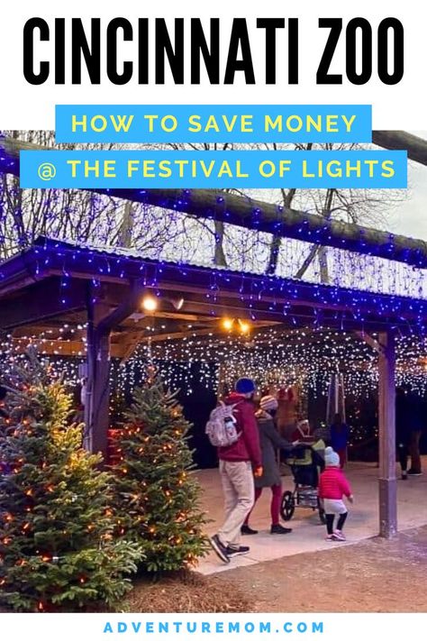 How to Save Money on Festival of Lights Admission at The Cincinnati Zoo. The Cincinnati Zoo and Botanical Gardens throw an epic Christmas party for families during the holiday season. Here are some travel tips for your visit plus a few ways to save money! This is such a family fun activity if you are looking for fun things to do in Cincinnati, Ohio in winter. Here is everything to know about the Festival of Lights at the Cincinnati Zoo. Things To Do In Cincinnati, Adventure Mom, Cincinnati Zoo, Mom Travel, Hiking With Kids, Festival Of Lights, Family Road Trips, Travel Money, Road Trip Hacks